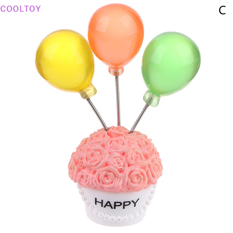 1 Mô Hình Bong Bóng Hoa Hồng Bằng Nhựa Resin Nhiều Màu Sắc Trang Trí Bảng Điều Khiển Xe Hơi / Nhà Búp Bê