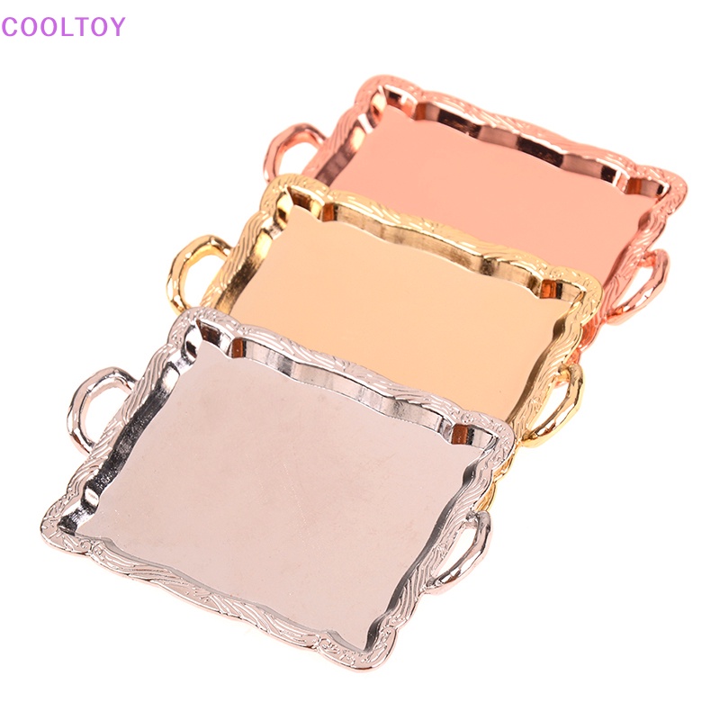 Khay Kim Loại mini 1: 12 Trang Trí Nhà Búp Bê