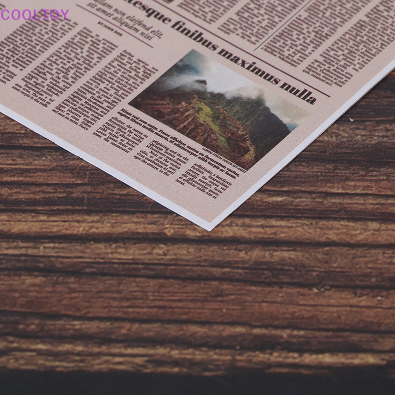 Set 8 Mô Hình Tờ Báo Mini Tỉ Lệ 1: 12 Dùng Để Trang Trí Nhà Búp Bê