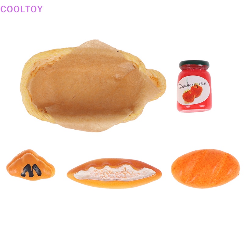 1 Set Giỏ Bánh Mì Sandwich Tỉ Lệ 1: 12 Trang Trí Nhà Búp Bê