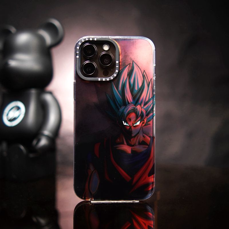 Ốp Điện Thoại Màu Đen In Hình Wukong Cho IPhone 11 12 13 14 Pro Plus Promax14 Niche Laser 7 7plus 8 8plus Xs XR