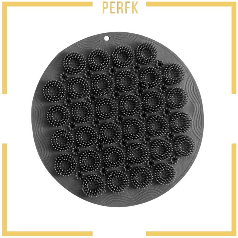 Bàn Chải Chà Lưng Có Giác Hút Đường Kính 30cm Bằng Silicon Tiện Dụng