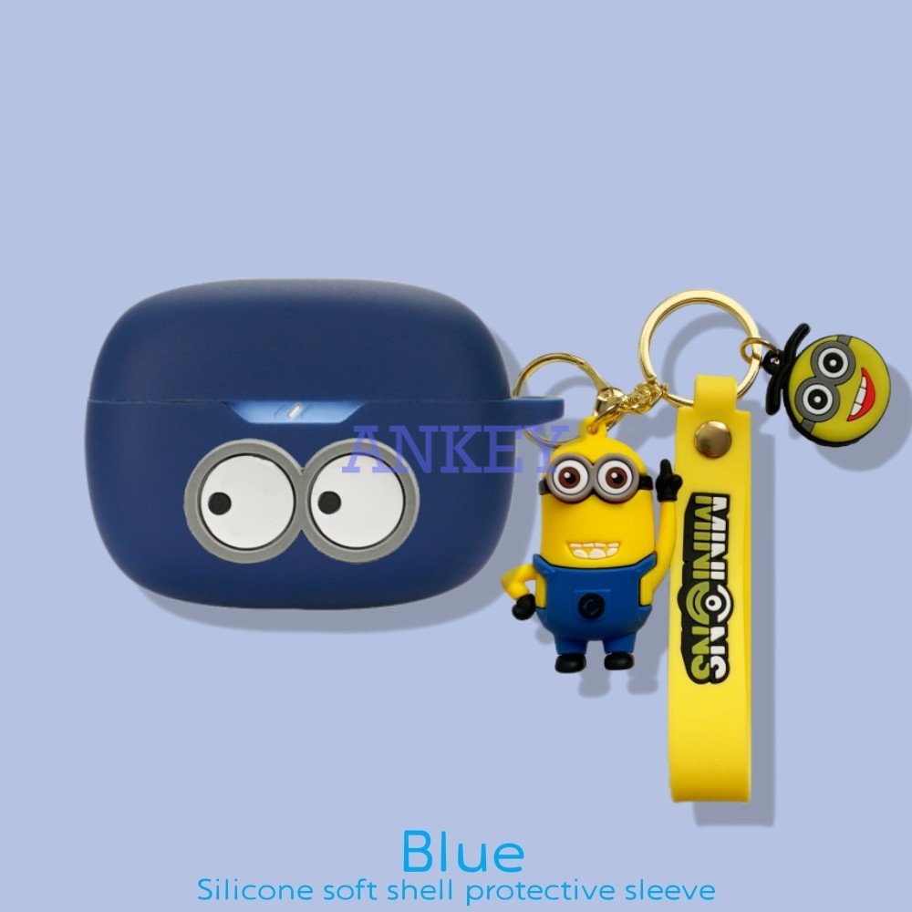 Anker Soundcore Life Dot 3i / Note 3i / P2i P3i A20i A3i Vỏ Bảo Vệ Hộp Sạc Tai Nghe Bằng Silicon Họa Tiết Hoạt Hình Quái Vật Kèm Móc Tre