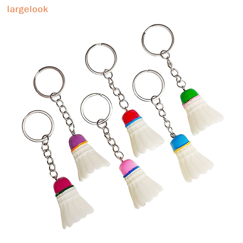 Móc Khóa Quả Cầu Lông Mini Bằng Nhựa PVC Dễ Thương Giá Đỡ