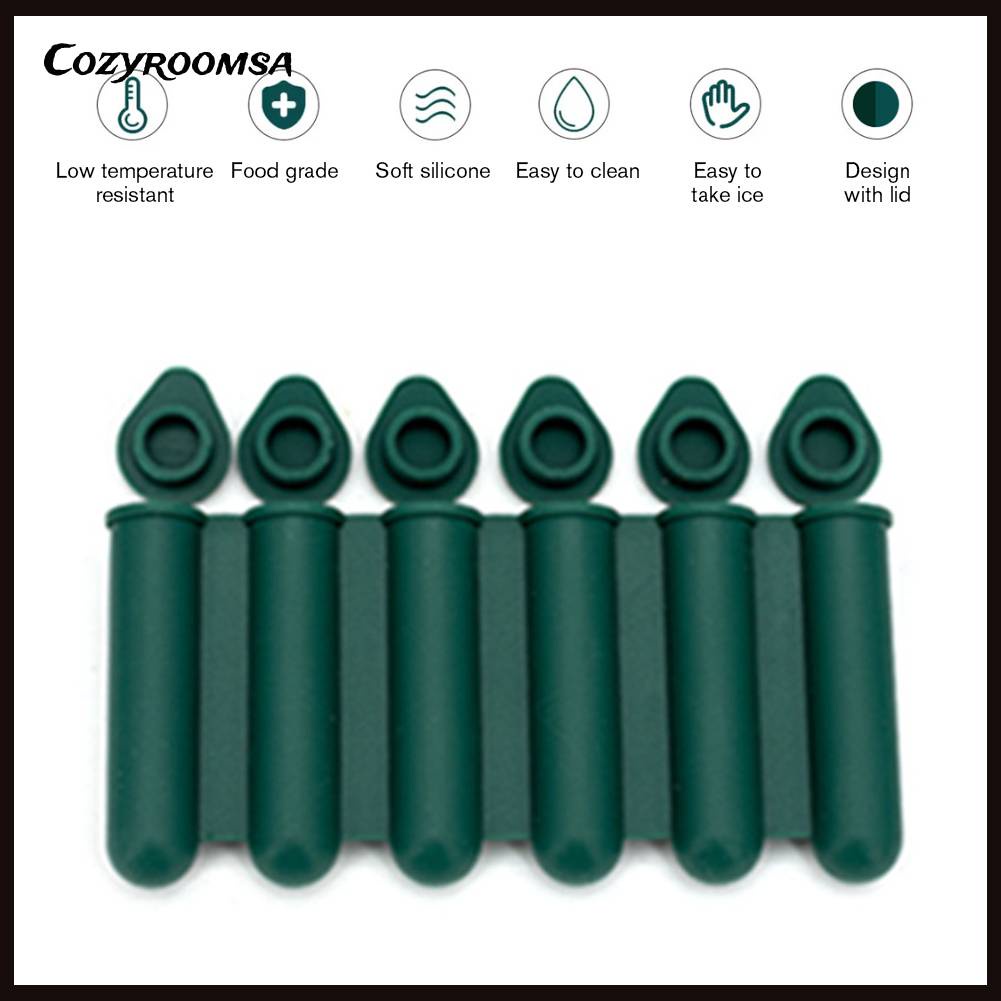 Khuôn Silicone Làm Đá 6 Ngăn Tiện Lợi