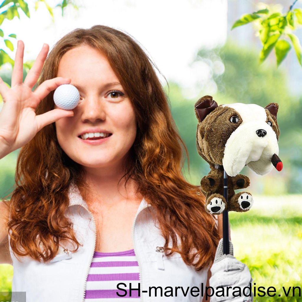 Vỏ Bọc Gậy Đánh Golf No 1 Bằng Gỗ Họa Tiết Chó Bull Hoạt Hình Cho Nam Và Nữ 460cc