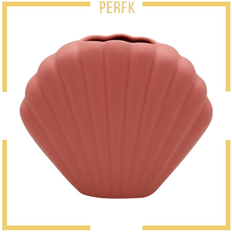 Lọ Hoa Bằng Gốm Hình Vỏ Sò Dùng Trang Trí Tiệc Cưới