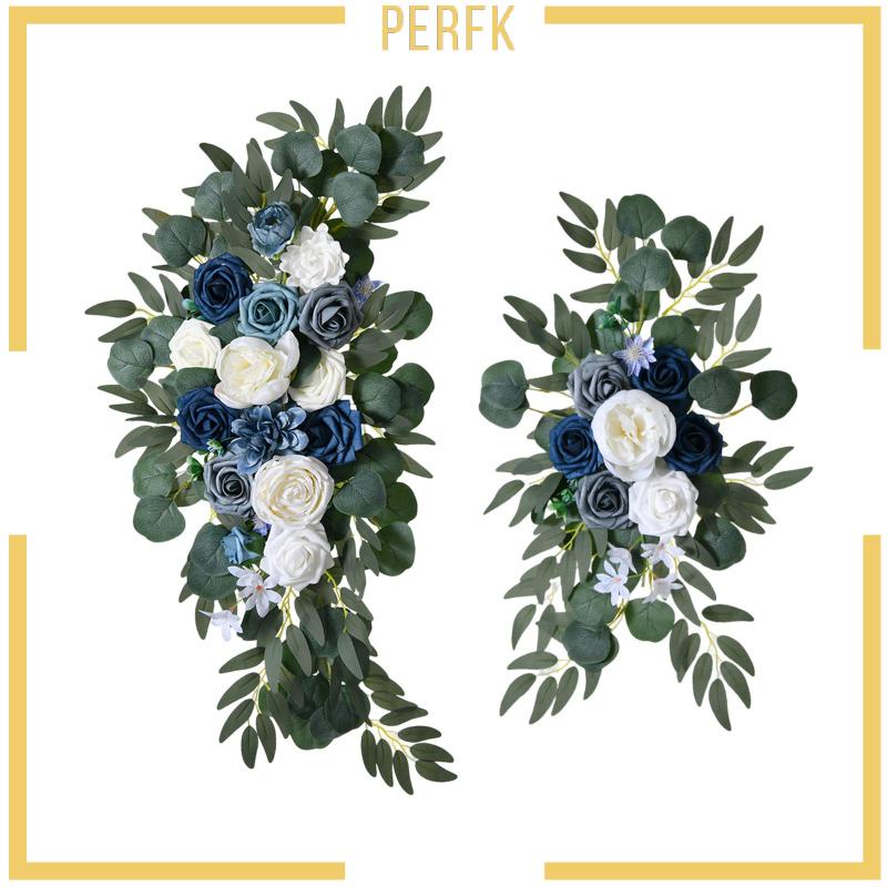 Bộ 2 Bông Hoa Hồng Giả Dùng Trang Trí Bàn Tiệc Cưới