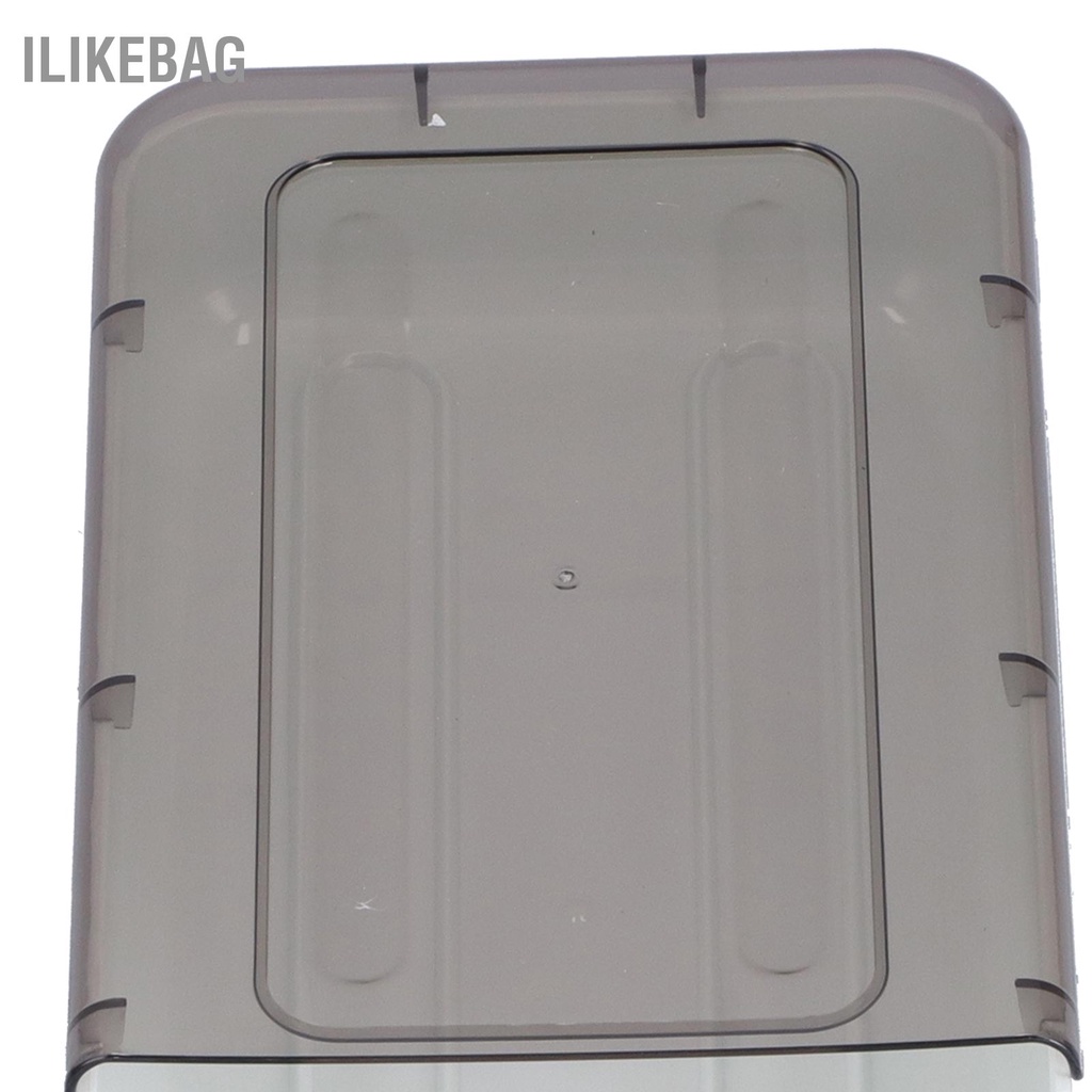 Ilikebag Hộp đựng trứng trong tủ lạnh suốt cuộn tự động có nắp đậy