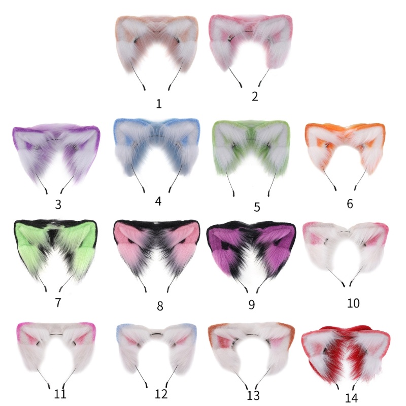 Băng Đô Tai Mèo Bông Hóa Trang Nhân Vật Anime Cho Nữ