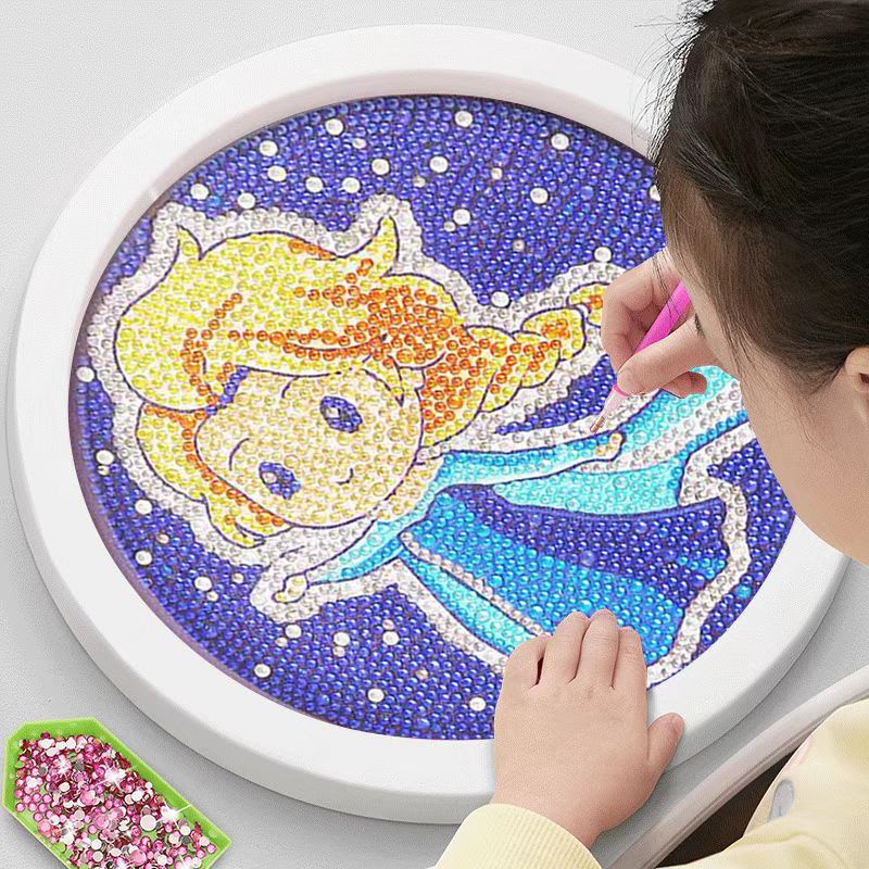 Bộ Tranh Đính Đá Tự Làm Hình Elsa Phong Cách Mới 2023 Cho Bé