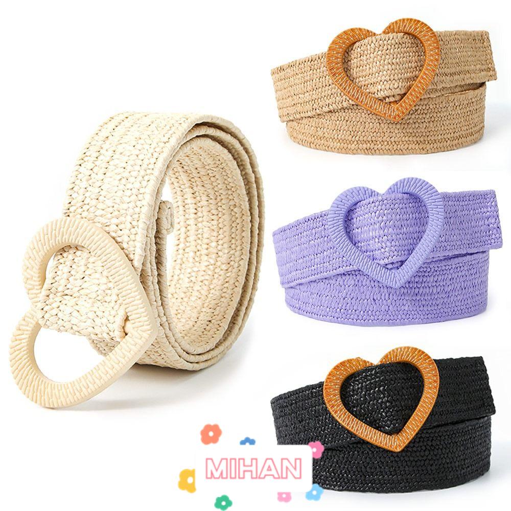 Thắt Lưng Đan Rơm Thời Trang Phong Cách Bohemian MIHAN1