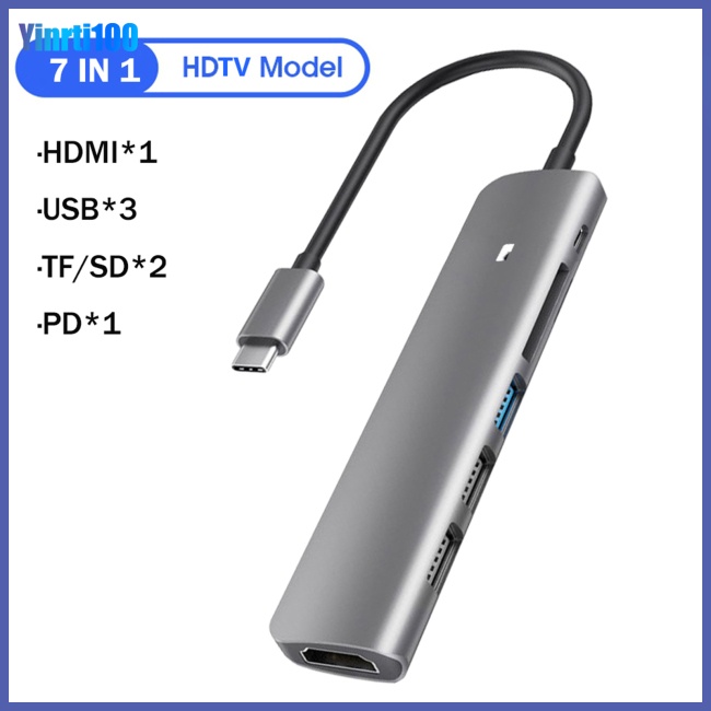Bộ Chia Cổng Sạc Usb 3.0 Type-c Đa Năng Cho Laptop