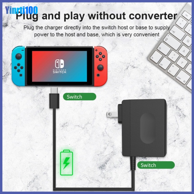 Sạc Nguồn Ac100v ~ ac240v Cao Cấp Cho Máy Chơi Game Nintendo Switch Oled