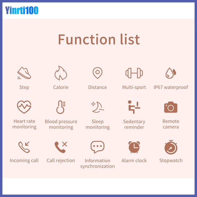 Đồng Hồ Thông Minh Yinrti Zl13 Màn Hình Màu Đa Năng Và Phụ Kiện