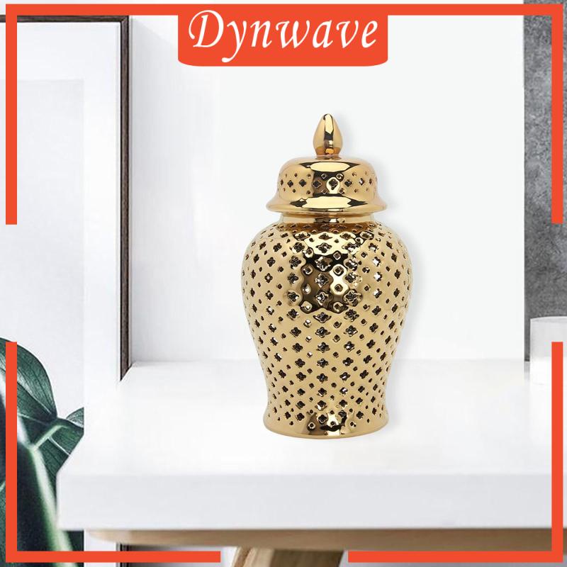 Lọ Gốm Chạm Khắc Tinh Xảo Đựng Gừng Kích Thước 3.9x8.6inch