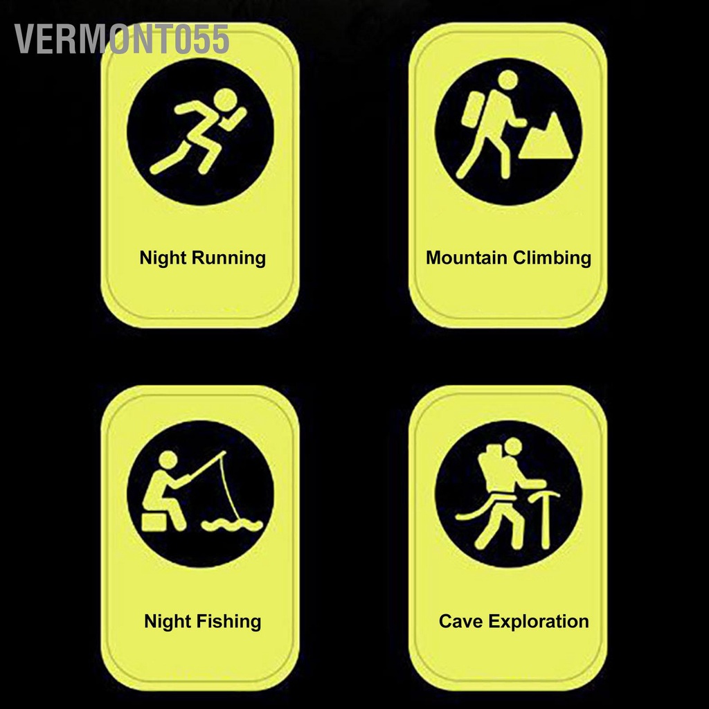 Vermont055 Đèn Pha Ngoài Trời Với 5 Chế Độ Chiếu Sáng Nguồn Đôi Chống Thấm Nước Để Chạy Cắm Trại Câu Cá