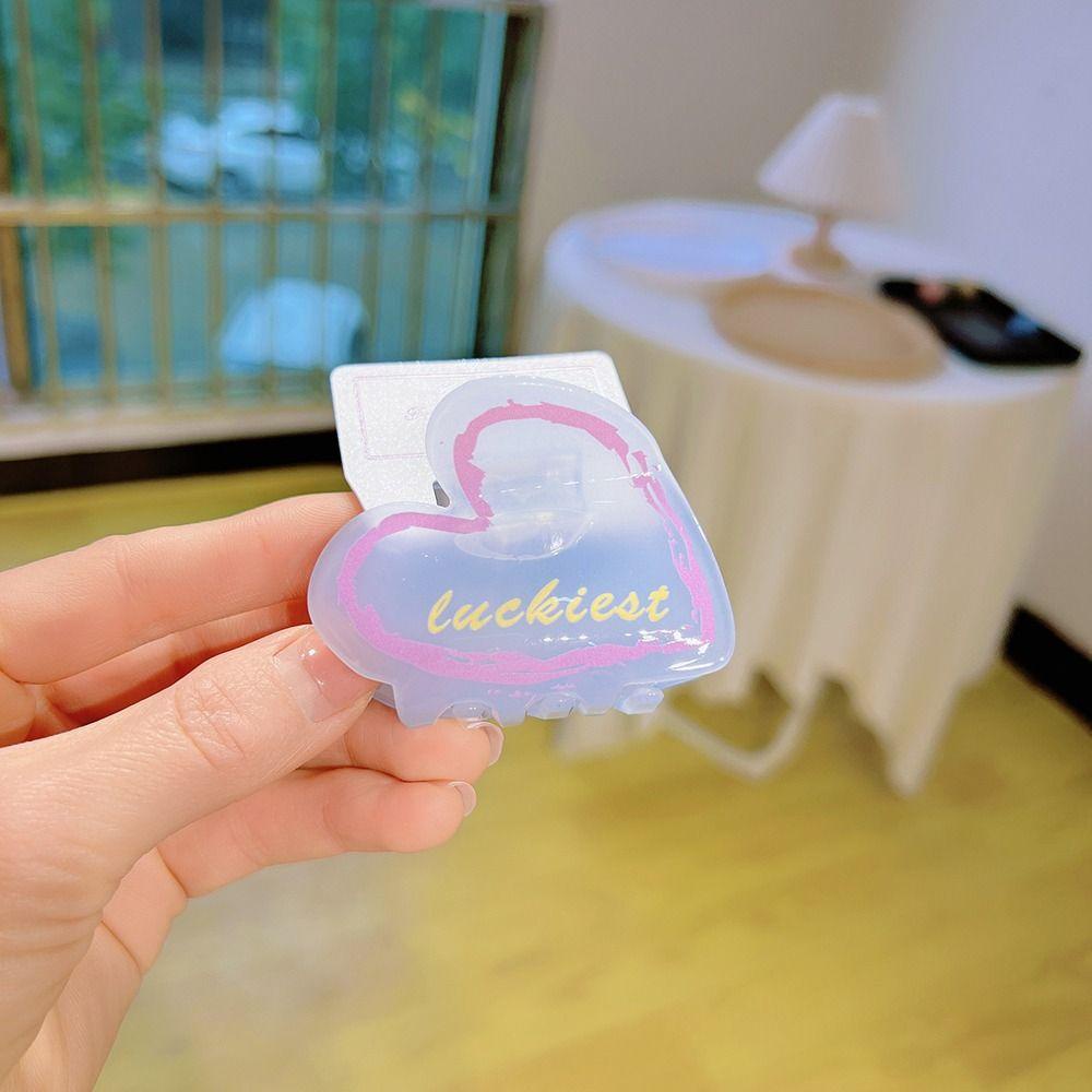 Kẹp Tóc Càng Cua Hình Trái Tim Axit Acetic Phong Cách Hàn Quốc Cho Nữ Back2Lilife