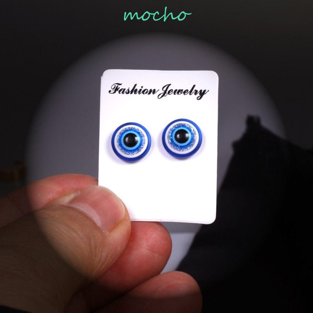 Bông Tai Hình Đôi Mắt Màu Xanh Dương Phong Cách Cổ Điển Thanh Lịch Thời Trang