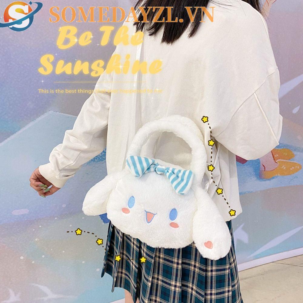 Somedayzl Túi Xách Lông Xù Cầm Tay Mềm Mại Hình Chú Thỏ Cinnamoroll Patrick Ngôi Sao Đồ Chơi Quà Tặng Sinh Nhật Ngoài Trời