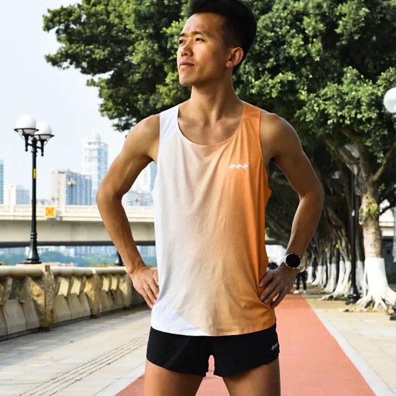 HANLU Áo Ba Lỗ Thể Thao marathon Trọng Lượng Nhẹ Thoáng Khí Nhanh Khô Cho Nam