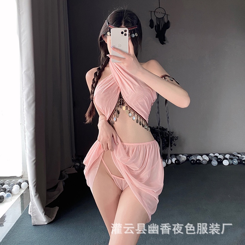 Set váy ngủ cổ chéo quyến rũ hóa trang Nữ Thần Hy Lạp CP90 CICI BONITA HCM