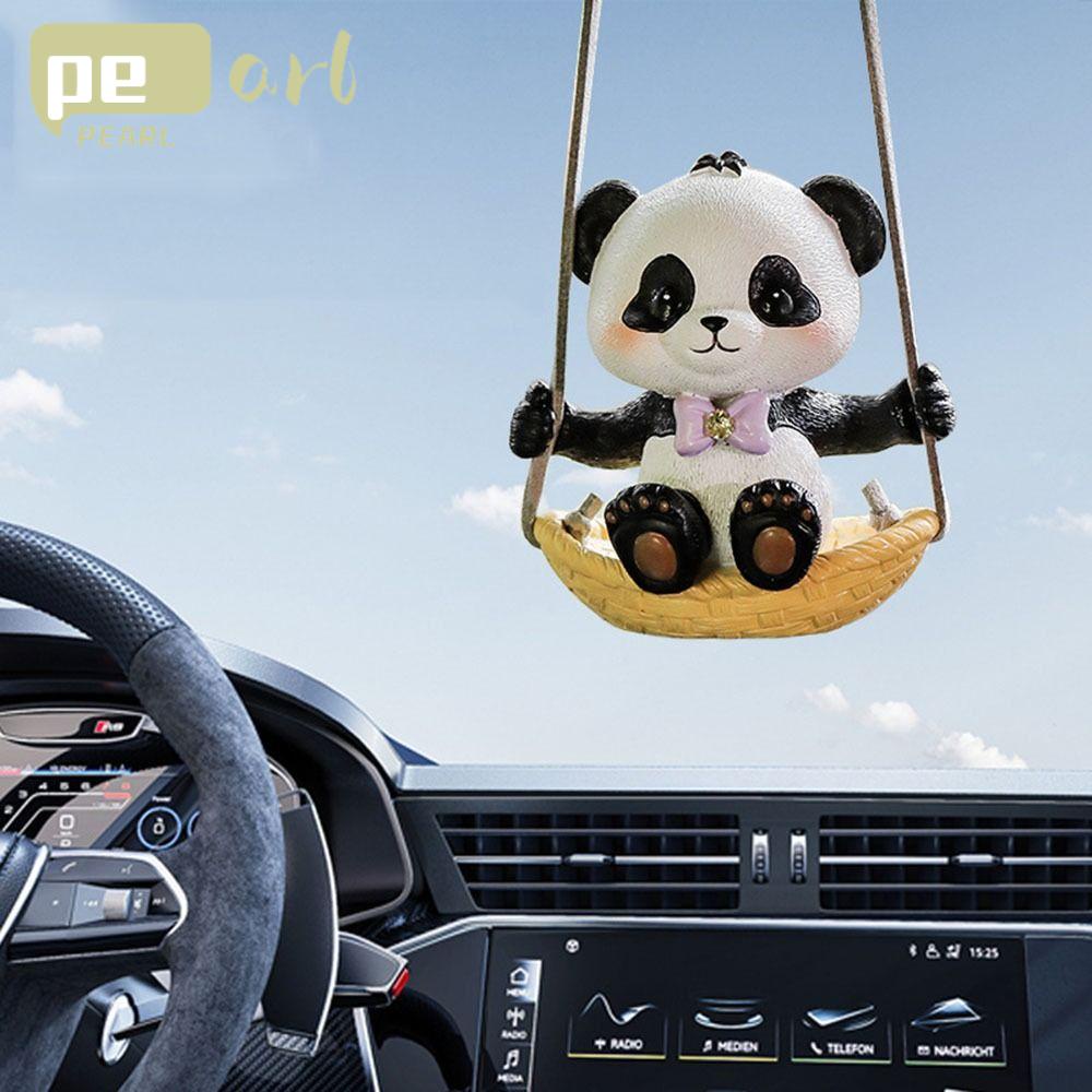 .Dây Treo Kính Chiếu Hậu Hình Gấu Trúc Bằng Resin Dễ Thương Cho Xe Hơi