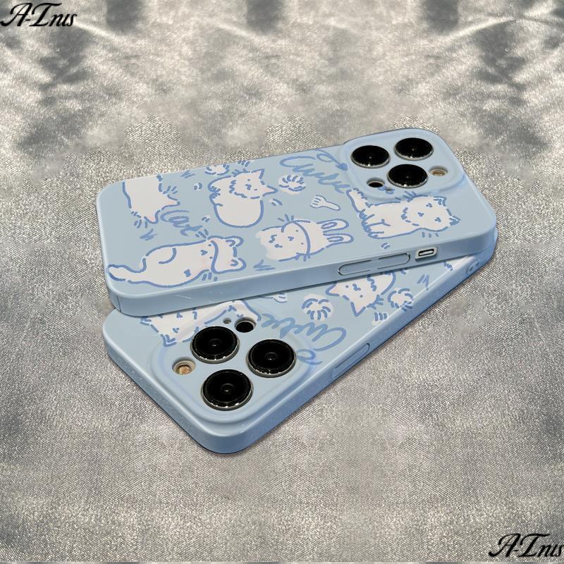 Ốp Điện Thoại Mềm Chống Sốc Hình Mèo Cho Iphone12 11 13 plus 6In 7814pro