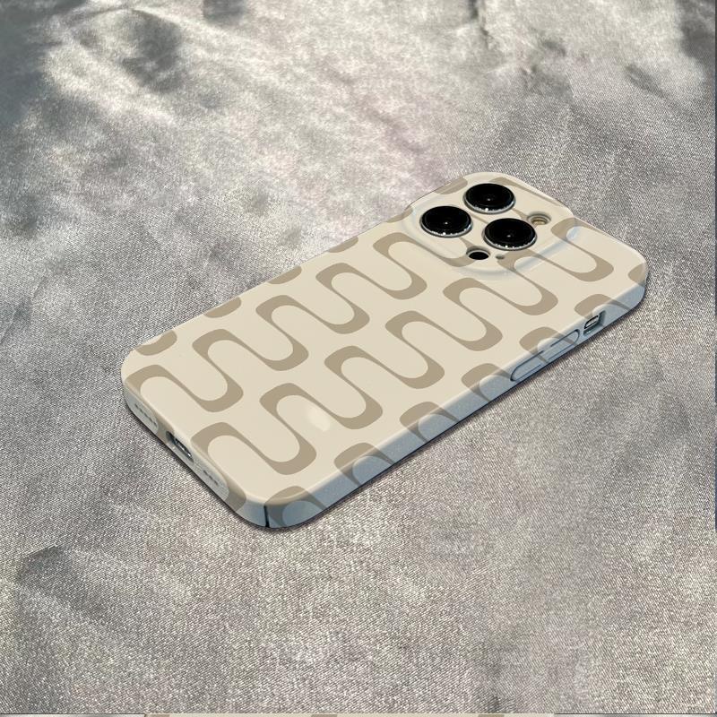 Ốp Điện Thoại Mềm Chống Sốc Màu Cà Phê In Chữ Đơn Giản Cho Apple 13 plus141178Ốp Điện Thoại Họa Tiết Viên Gạch Cho Iphone126In promax I39