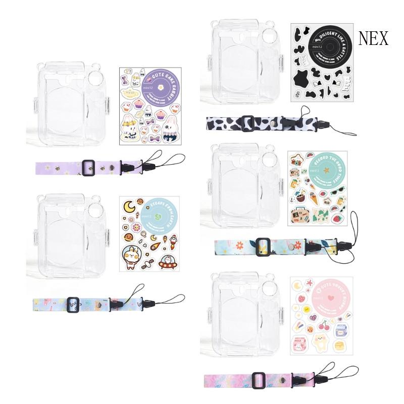 Ốp Bảo Vệ Máy Ảnh Kèm Dây Đeo Họa Tiết Hoạt Hình Siêu Bền Cho Mini12