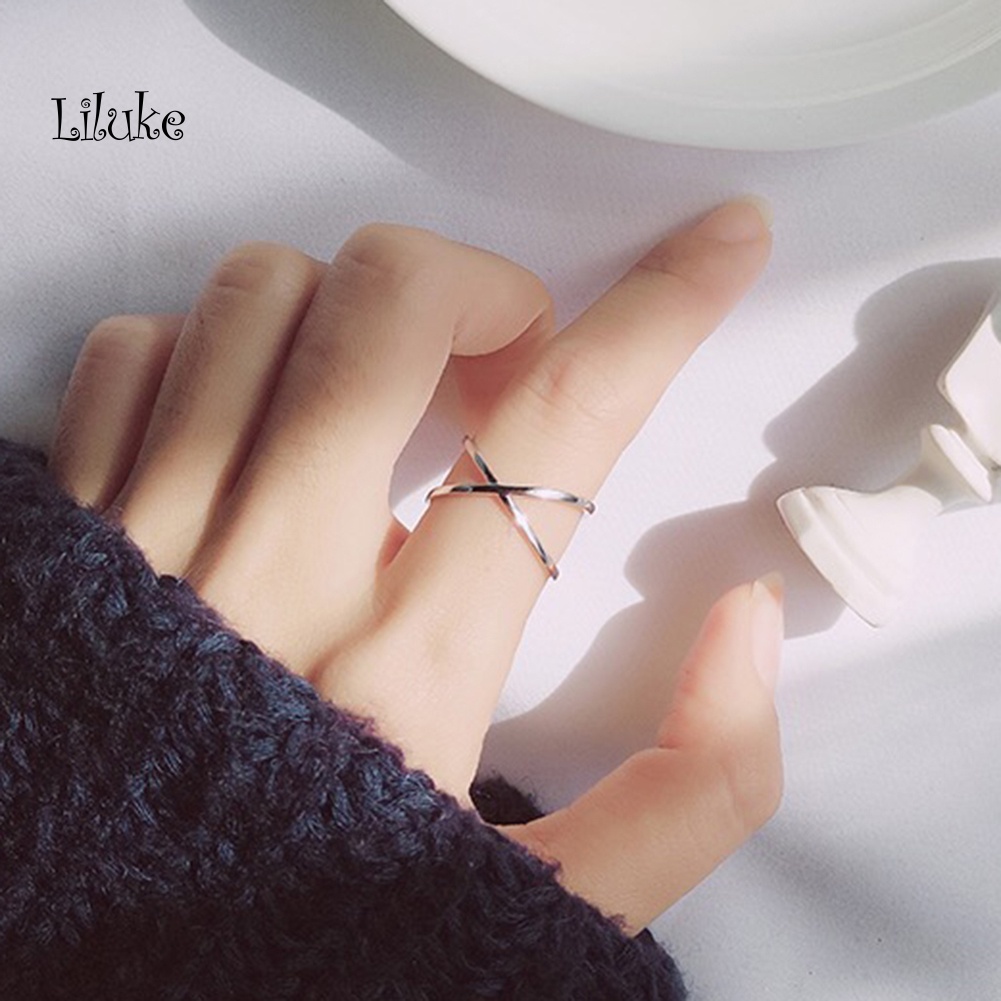 Nhẫn Hợp Kim Hở Kiểu Dáng Độc Đáo Thời Trang Cho Nữ