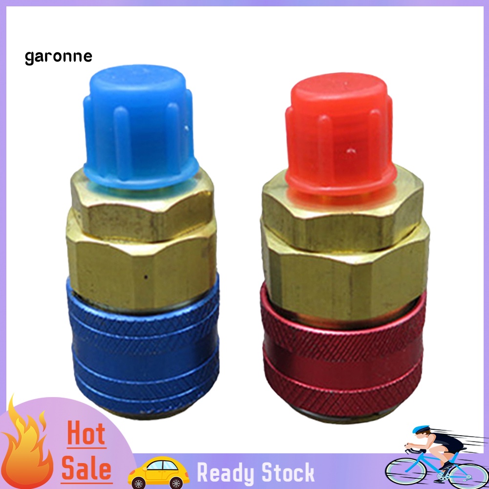 Set 2 Đầu Nối R134A H / L Cho Hệ Thống Điều Hòa Xe Ô Tô