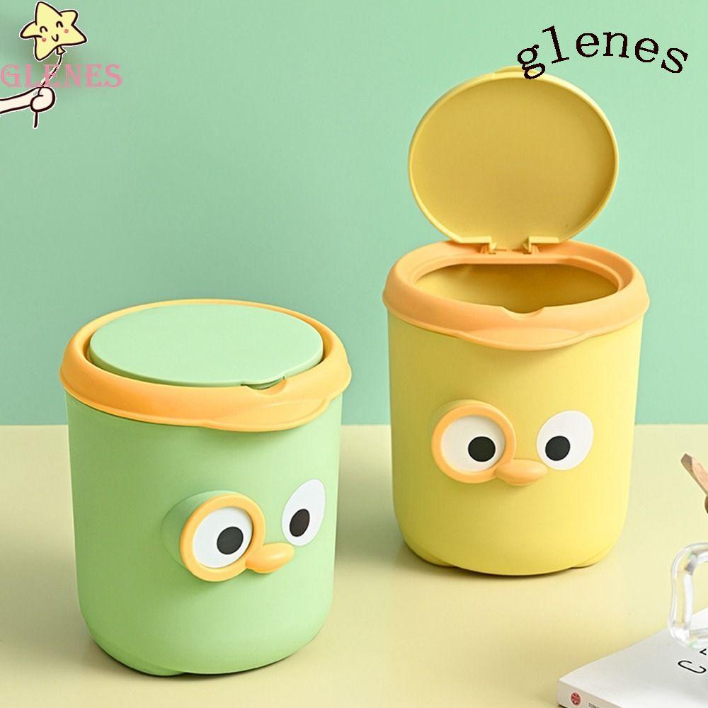 Thùng Rác Nhựa PP Dạng Nhấn Họa Tiết Hoạt Hình Dễ Thương