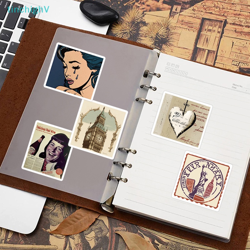 [TinchighV] Set 50 Nhãn Dán Graffiti Châu Âu Mỹ Cổ Điển Trang Trí Xe Hơi / Va Li / Điện Thoại / Tủ Lạnh [Mới