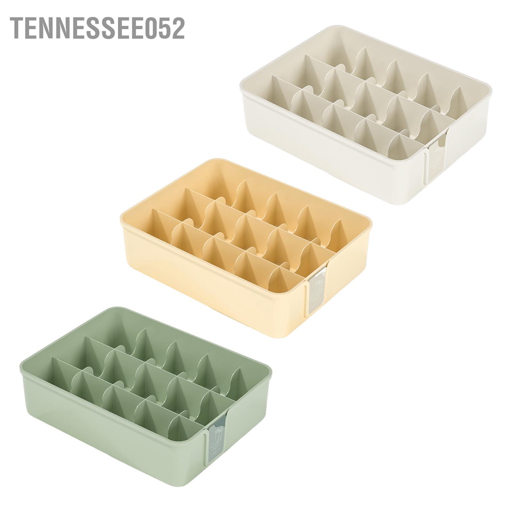Tennessee052 Sock Đồ Lót Người Tổ Chức Bộ Chia Nhựa 15 Ô Ngăn Kéo Tủ Quần Áo Hộp Bảo Quản Cho Trang Trí Dây Buộc