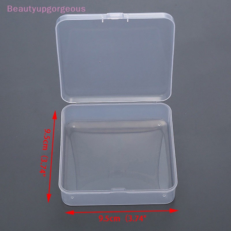 Hộp Nhựa Trong Suốt Hình Vuông Đựng Trang Sức / Hạt / Đồ Dùng Câu Cá Tiện Dụng