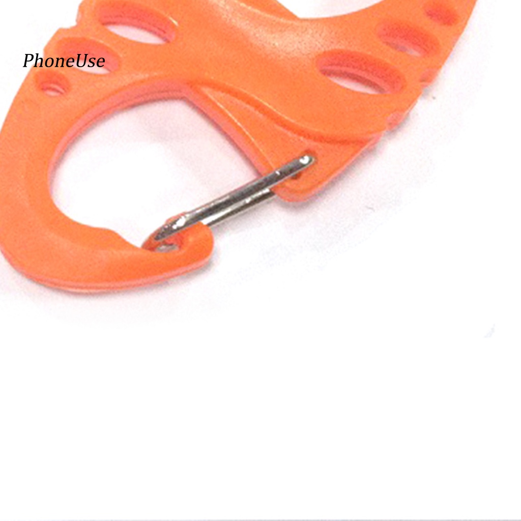 Set 5 Móc Khóa Chữ S Bằng Nhựa PU Gọn Nhẹ An Toàn Cho Hoạt Động Leo Núi Ngoài Trời