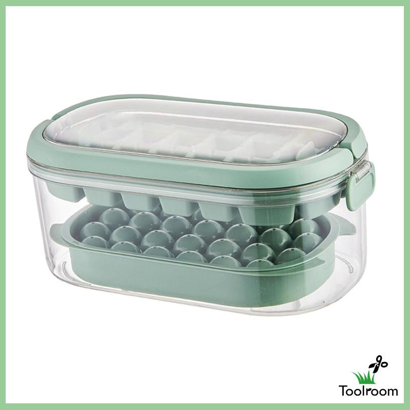 Khay Làm Đá Viên Dạng Nhấn Giúp Tiết Kiệm Không Gian Có Thể Tái Sử Dụng