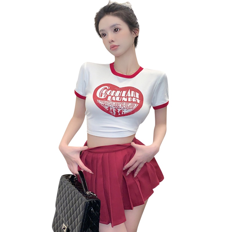 Áo Thun Tay Ngắn Màu Trắng In Chữ Mới Thời Trang Mùa Hè Cho Nữ