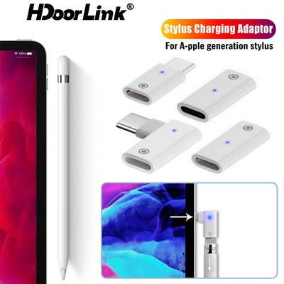 Đầu nối sạc bút cảm ứng HDOORLINK Type C mini thích hợp cho Apple Pencil 1