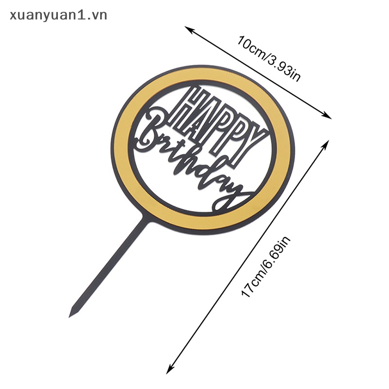 Que Cắm Trang Trí Bánh Sinh Nhật Hình Lá Cờ Độc Đáo