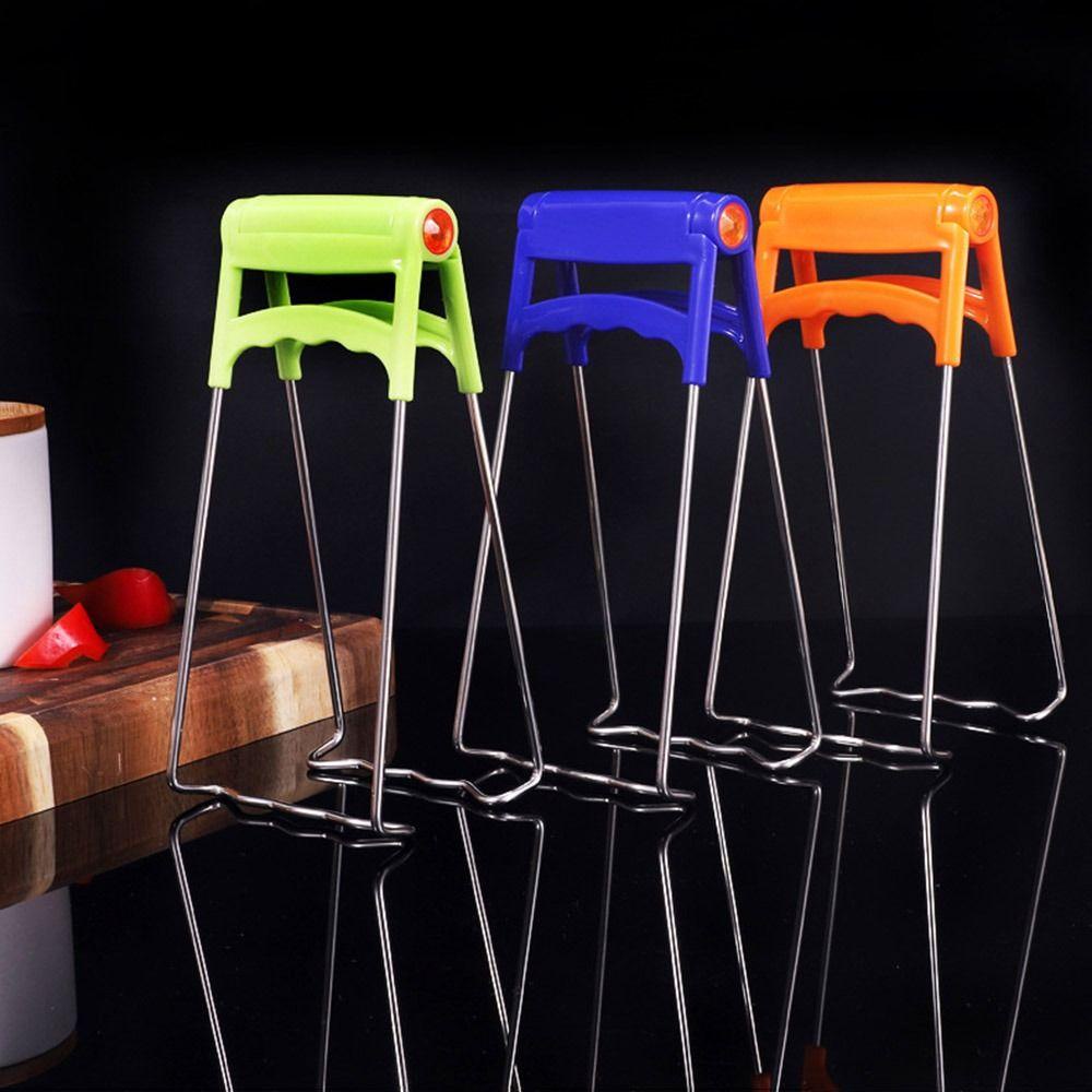 KUNHEV Kẹp Nhấc Nồi Bằng Thép Không Gỉ Màu Sắc Ngẫu Nhiên