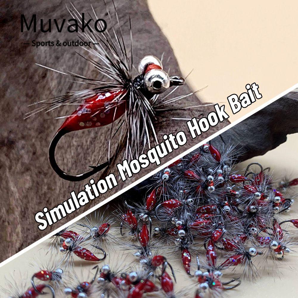 MUVAKO Mồi câu các  hình côn trùng mô phỏng với lưỡi câu bay móc