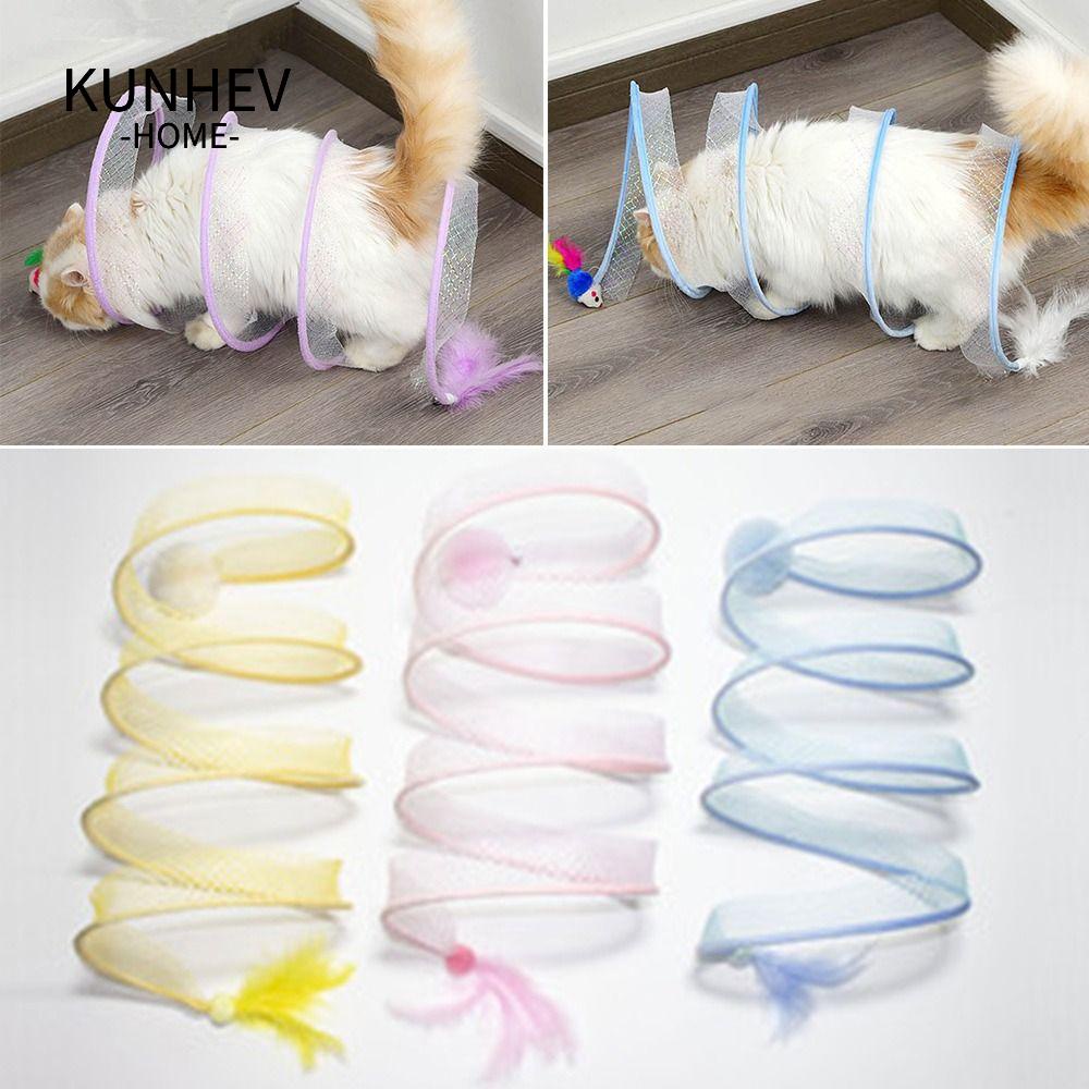 KUNHEV Đường Hầm Nhồi Bông Đồ Chơi Vui Nhộn Dành Cho Mèo Cưng