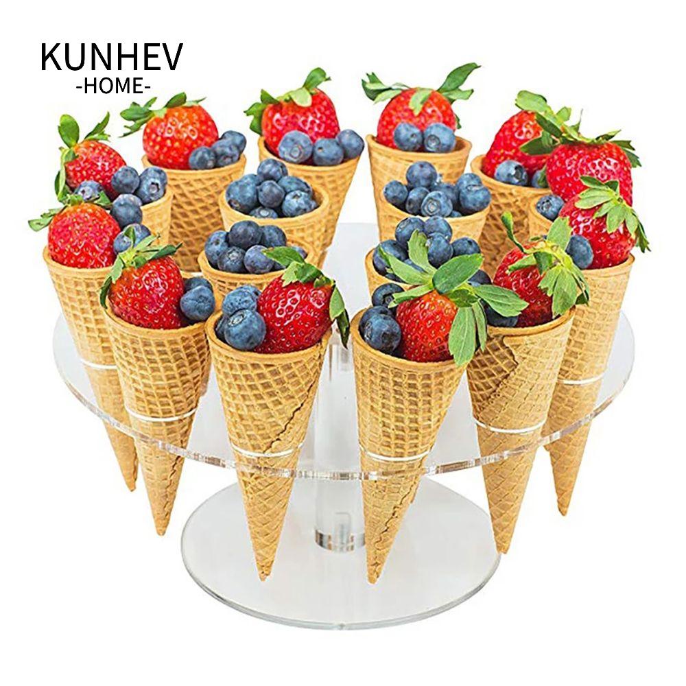 KUNHEV Giá Đỡ Que Kem / Thức Ăn Bằng Acrylic Độc Đáo DIY