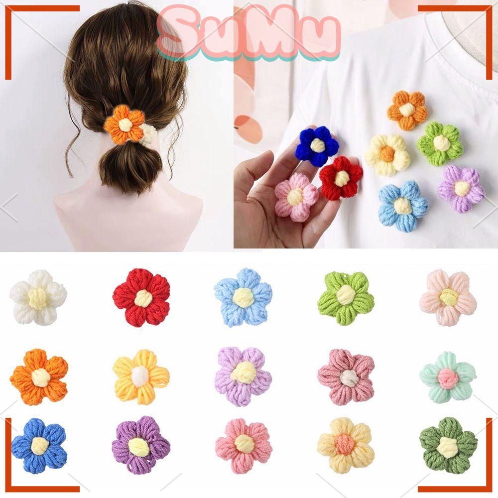 Set 5 Dây Ruy Băng Tua Rua Bằng Polyester Thêu Hoa Hòa Tan Trong Nước