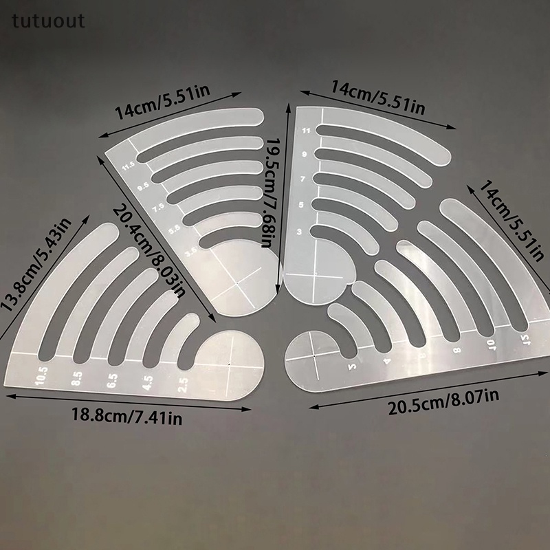 Thước Đo Khung Acrylic Trong Suốt Chuyên Dụng Cho Máy May DIY