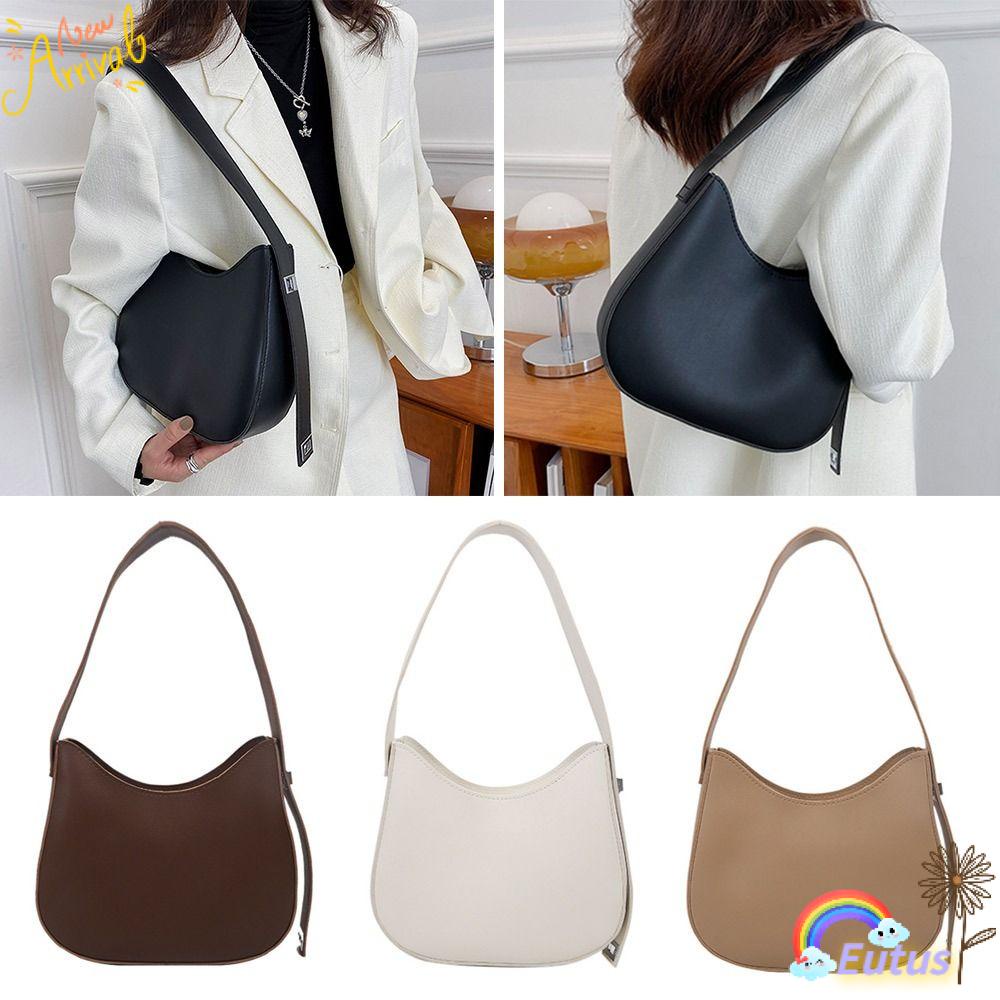 Túi Đeo Vai Da PU Màu Trơn Thời Trang Cho Nữ