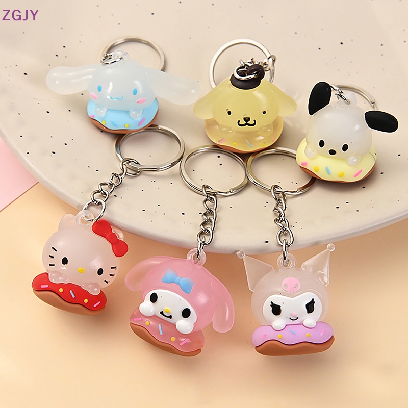 Móc Chìa Khóa Xe Hơi Hình Búp Bê Mèo Sanrio Cinnamoroll Bằng Cao Su Mềm Dễ Thương Sáng Tạo Dùng Làm Quà Tặng Sinh Nhật Mới