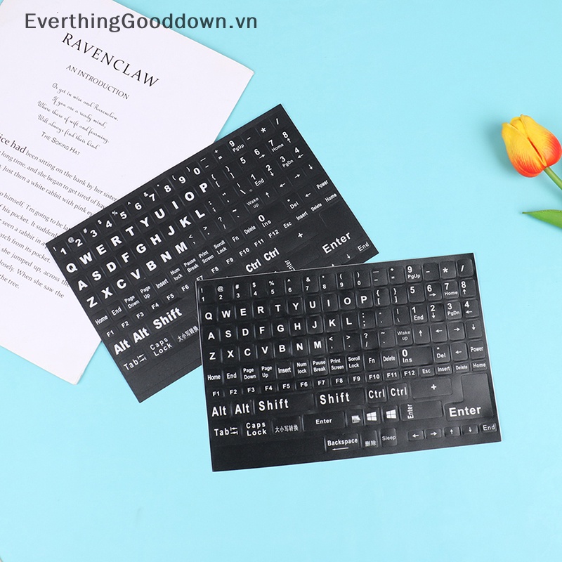 Everthinggooddown english full keyboard dán bàn phím trong suốt mờ máy tính xách tay vn